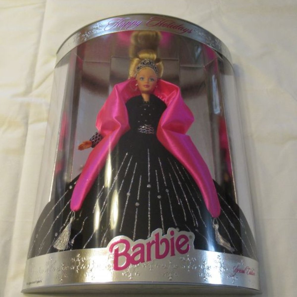 1998 Mattel HAPPY HOLIDAYS Special Edition Barbie Doll, Mint In Box